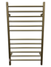 Amba Products RWHL-SBB Radiant Straight 12-Bar Large Hardwired Plug-in Combo Towel Warmer - 4.75 x 24.5 x 41.75 in. - Brushed Bronze Finish
