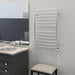 Amba Products RWHL-SB Radiant Straight 12-Bar Large Hardwired Plug-in Combo Towel Warmer - 4.75 x 24.5 x 41.75 in. - Brushed Finish