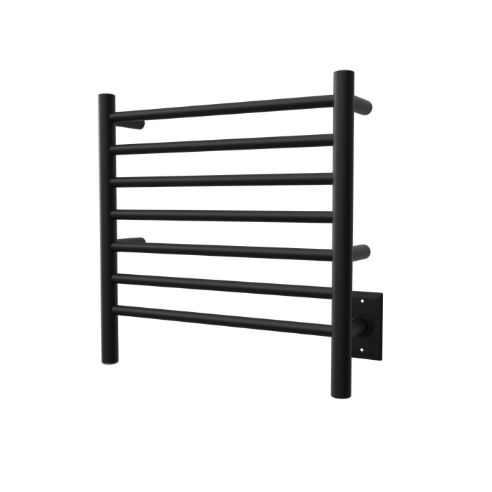 Amba Products RWHS-SMB Radiant 7-Bar Small Hardwired Plug-in Combo Towel Warmer - 4.75 x 20.5 x 20.125 in. - Matte Black Finish