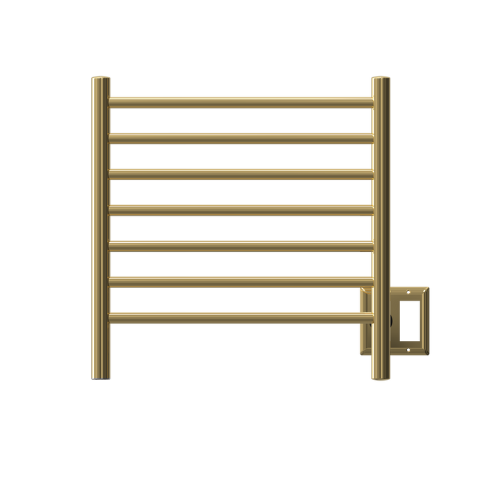 Amba Products RWHS-SPG Radiant 7-Bar Small Hardwired Plug-in Combo Towel Warmer - 4.75 x 20.5 x 20.125 in. - Polished Gold Finish