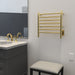 Amba Products RWHS-SPG Radiant 7-Bar Small Hardwired Plug-in Combo Towel Warmer - 4.75 x 20.5 x 20.125 in. - Polished Gold Finish