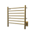 Amba Products RWHS-SSB Radiant 7-Bar Small Hardwired Plug-in Combo Towel Warmer - 4.75 x 20.5 x 20.125 in. - Satin Brass Finish