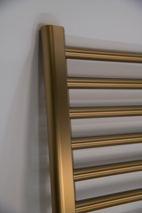 Amba Products S2132BB Sirio 12-Bar Hardwired Towel Warmer - 4 x 21.5 x 33.125 in. - Brushed Bronze Finish