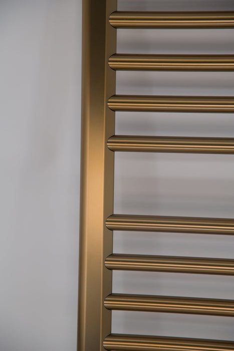 Amba Products S2942BB Sirio 16-Bar Hardwired 29 W Towel Warmer - 4 x 29.375 x 42.625 in. - Brushed Bronze Finish