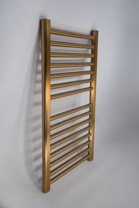 Amba Products S2132BB Sirio 12-Bar Hardwired Towel Warmer - 4 x 21.5 x 33.125 in. - Brushed Bronze Finish