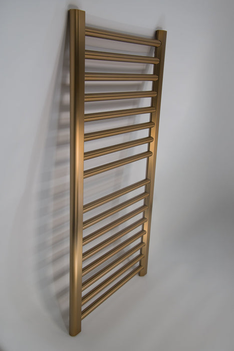 Amba Products S2142BB Sirio 16-Bar Hardwired 21 W Towel Warmer - 4 x 21.5 x 42.625 in. - Brushed Bronze Finish