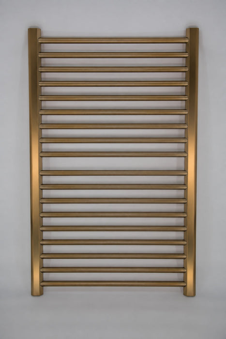 Amba Products S2942BB Sirio 16-Bar Hardwired 29 W Towel Warmer - 4 x 29.375 x 42.625 in. - Brushed Bronze Finish