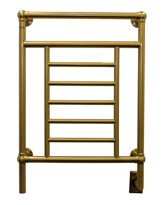 Amba Products T-2536BMB Traditional Model 8-Bar Hardwired  Towel Warmer - 5.375 x 25.25 x 36.375 in. - Brushed Modern Brass