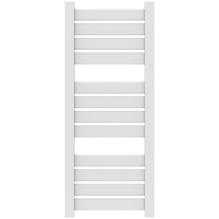 Amba Products V2356W Vega 12-Panel Hardwired Towel Warmer - 3.625 x 23.375 x 58 in. - White Finish