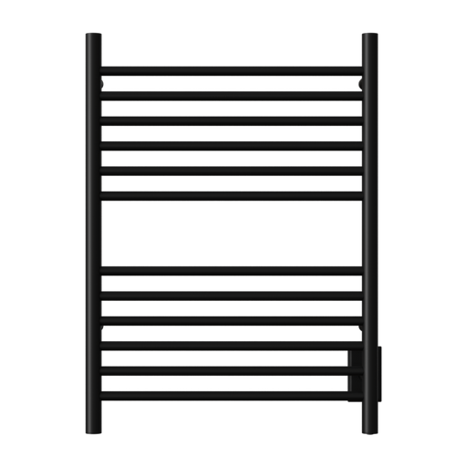 Amba Products Cape Model Cape2332 Straight 12-Bar Hardwired Plug-in Combo Towel Warmer - 4.625 x 23.875 x 31.5 in. - Matte Black Finish