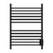 Amba Products Cape Model Cape2332 Straight 12-Bar Hardwired Plug-in Combo Towel Warmer - 4.625 x 23.875 x 31.5 in. - Matte Black Finish