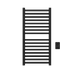 Amba Products Q2142MB Quadro 16-Bar Hardwired Towel Warmer - 4.375 x 21.25 x 42.625 in. - Matte Black Finish