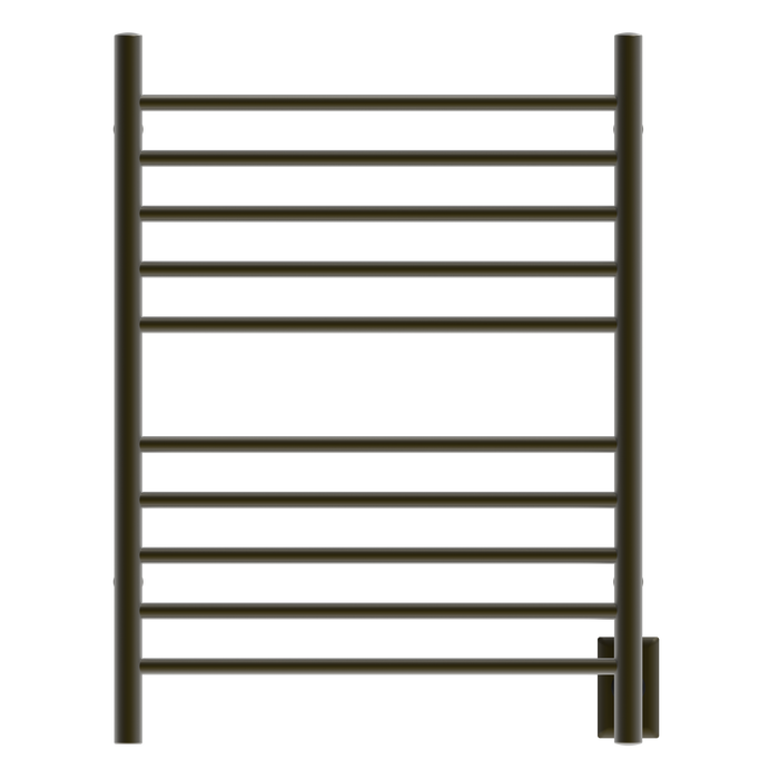 Amba Products RWH-SBB Radiant Straight 10-Bar Hardwired Plug-in Combo Towel Warmer - 4.75 x 24.5 x 31.875 in. - Brushed Bronze Finish
