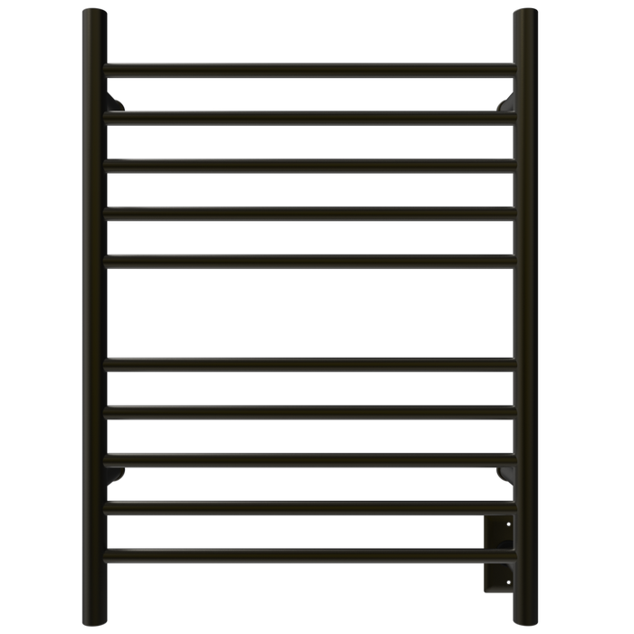 Amba Products RWH-SBB Radiant Straight 10-Bar Hardwired Plug-in Combo Towel Warmer - 4.75 x 24.5 x 31.875 in. - Brushed Bronze Finish