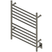 Amba Products RWH-SBB Radiant Straight 10-Bar Hardwired Plug-in Combo Towel Warmer - 4.75 x 24.5 x 31.875 in. - Brushed Bronze Finish