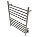 Amba Products RWH-SBB Radiant Straight 10-Bar Hardwired Plug-in Combo Towel Warmer - 4.75 x 24.5 x 31.875 in. - Brushed Bronze Finish
