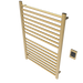 Amba Products S2942SB Sirio 16-Bar Hardwired Towel Warmer - 4 x 29.375 x 42.625 in. - Satin Brass Finish