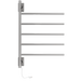 Amba Products SB5-B Swivel Bar Hardwired Plug-in Combo Towel Warmer with 5 Bars - x x in. - Brushed Finish