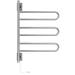 Amba Products SL3-B Swivel Loop Hardwired Plug-in Combo Towel Warmer with 3 Looped Bars - x x in. - Brushed Finish