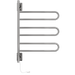 Amba Products SL3-P Swivel Loop Hardwired Plug-in Combo Towel Warmer with 3 Looped Bars - x x in. - Polished Finish