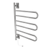 Amba Products SL3-P Swivel Loop Hardwired Plug-in Combo Towel Warmer with 3 Looped Bars - x x in. - Polished Finish