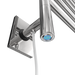 Amba Products SL3-P Swivel Loop Hardwired Plug-in Combo Towel Warmer with 3 Looped Bars - x x in. - Polished Finish